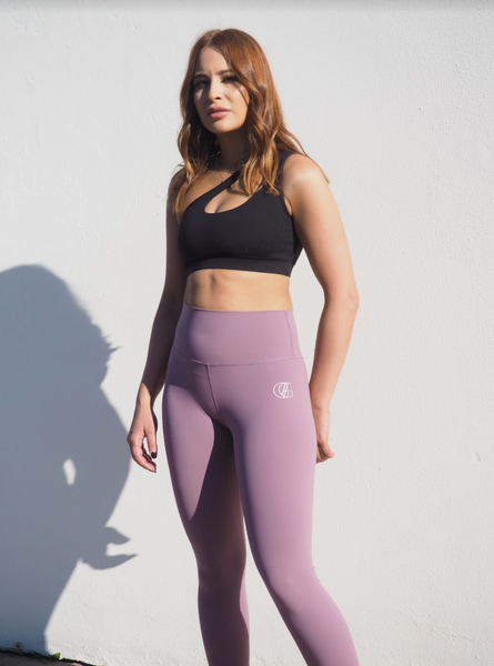 MAUVE CELINE  // HIGH WAIST ACTIVE LEGGINGS
