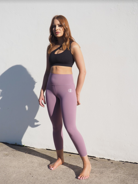 MAUVE CELINE  // HIGH WAIST ACTIVE LEGGINGS