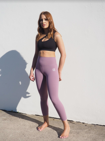 MAUVE CELINE  // HIGH WAIST ACTIVE LEGGINGS