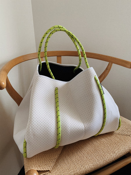 NEO BY GERRY // SAIL AWAY WHITE + NEON GREEN