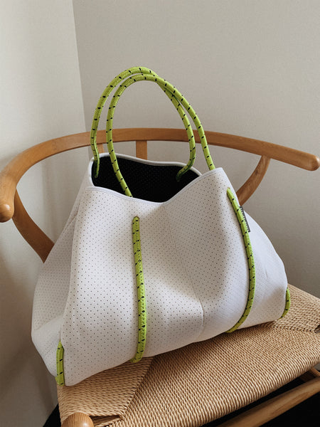 NEO BY GERRY // SAIL AWAY WHITE + NEON GREEN