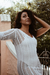 Alyse Crochet One sleeve Dress